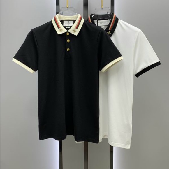 Gucci Black and White Polo Shirt Duo